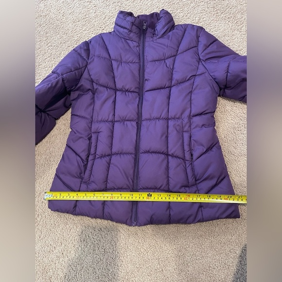 FADED GLORY Fleece Purple Puffer Winter Jacket - Picture 5 of 10